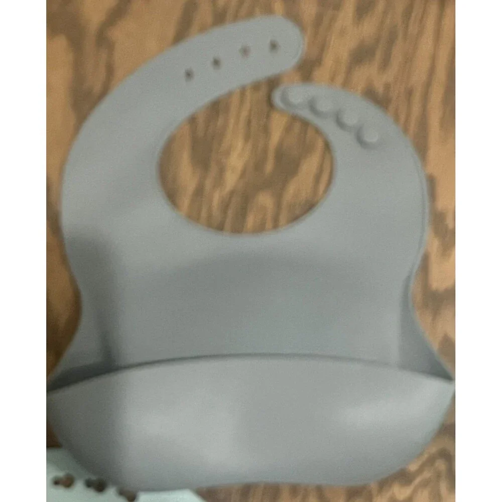Cloud Island & Mushlie Silicone Baby Adjustable Neckband Bibs Lot Of 6